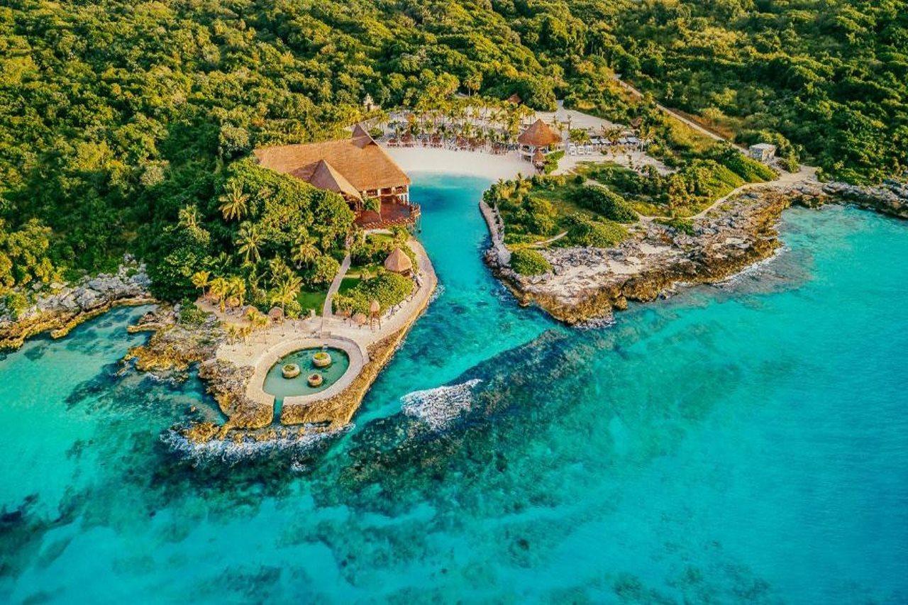 Occidental At Xcaret Destination Hotel Xcaret Park Екстериор снимка Aerial view of the resort