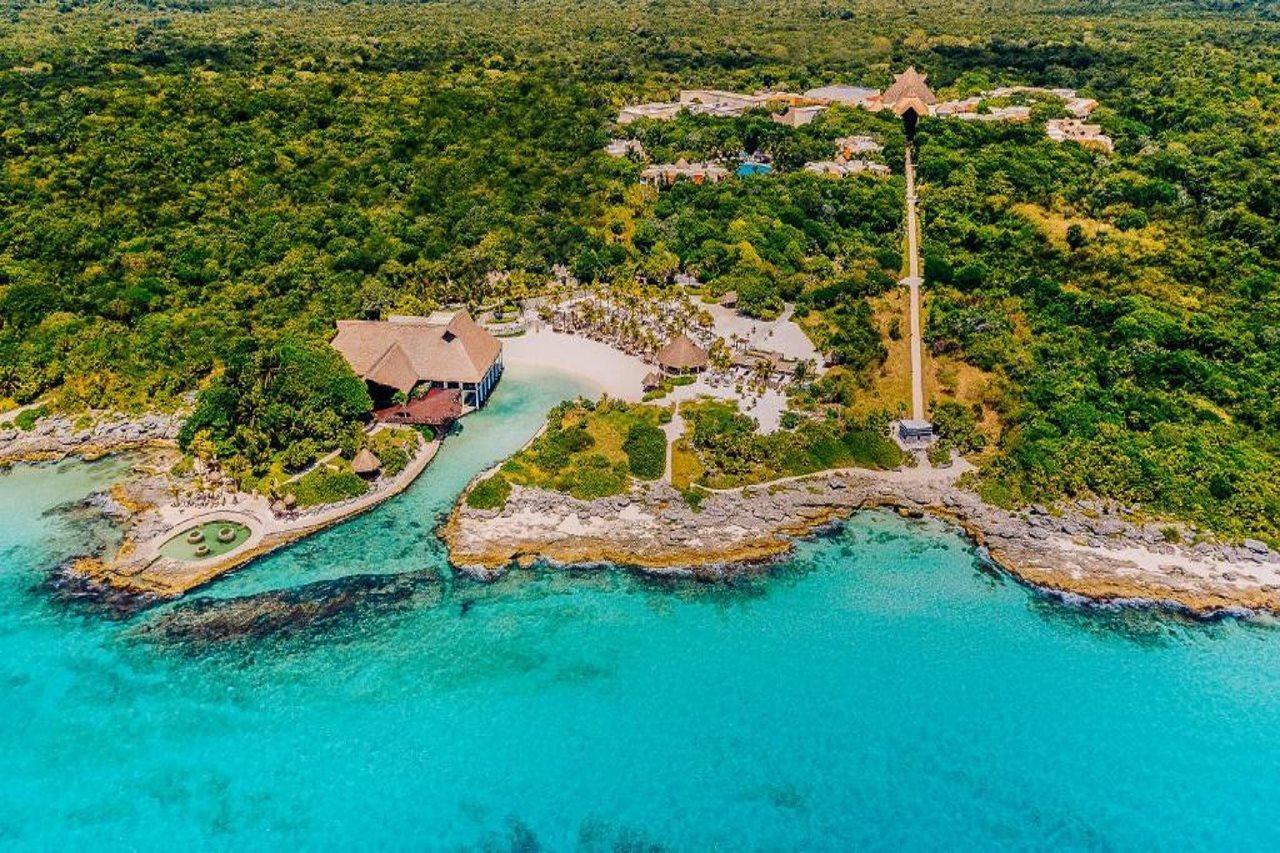 Occidental At Xcaret Destination Hotel Xcaret Park Екстериор снимка Aerial view of Xel-Há