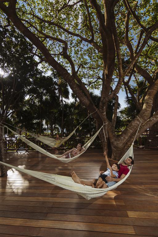 Occidental At Xcaret Destination Hotel Xcaret Park Екстериор снимка Hammocks at the resort