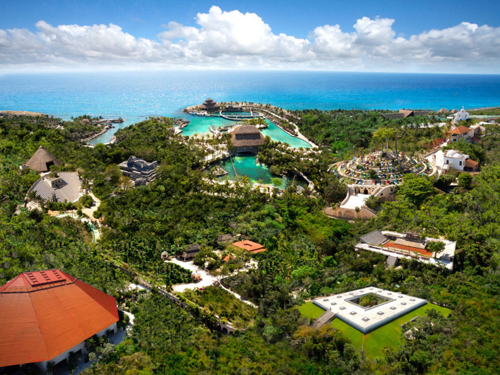 Occidental At Xcaret Destination Hotel Xcaret Park Екстериор снимка Aerial view of the resort